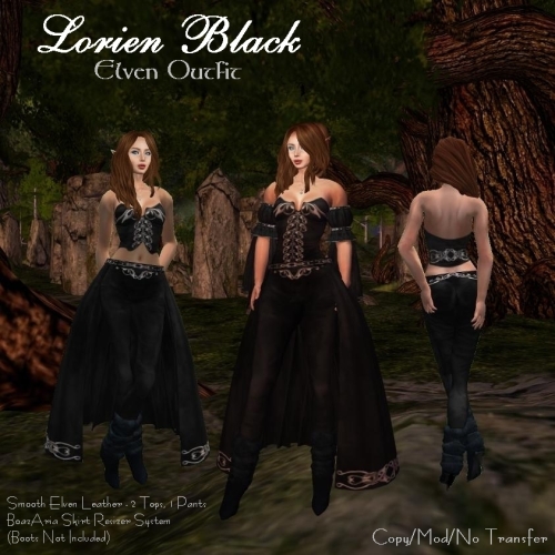 Lorien Black - Elven Outfit by Aria's Dream